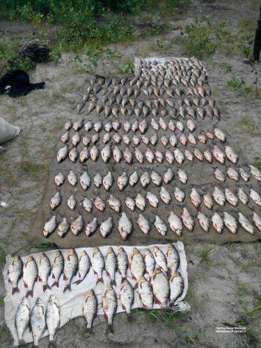 Черкаські правоохоронці затримали чоловіків за незаконний вилов риби