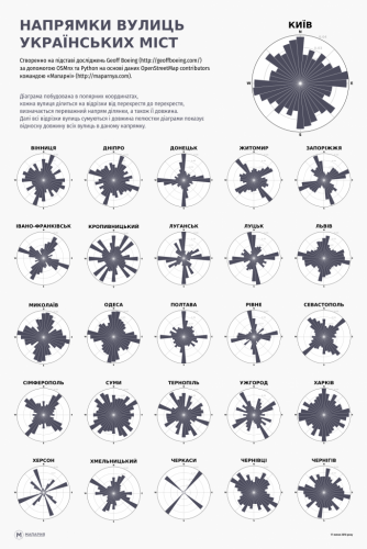 Черкаси потрапили до переліку міст, в яких найважче заблукати (інфографіка)