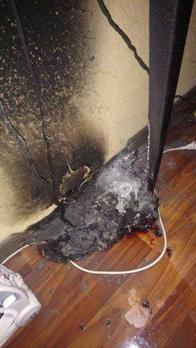 Через увімкнену праску у Черкасах ледь не згоріла квартира (фото)