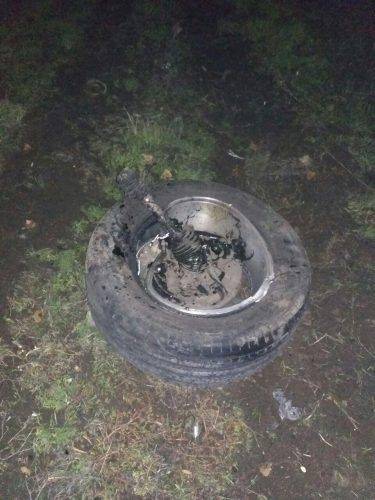 На Черкащині автівка зіштовхнулася з відбійником (фото)