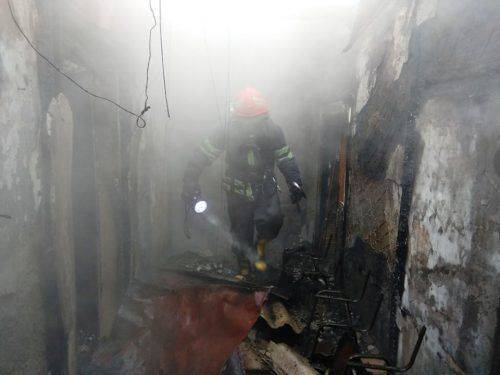 На Черкащині згоріла будівля фельдшерського пункту (фото)