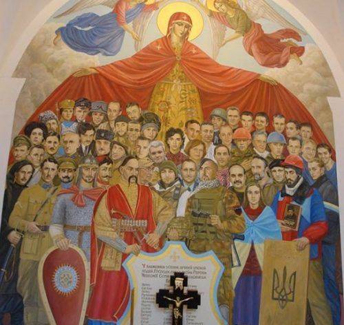 На фресці каплиці в Києві зобразили потомственого військового з Черкащини