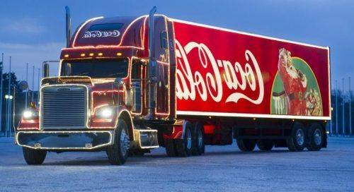 Сьогодні до Умані завітає новорічна вантажівка Coca-Cola