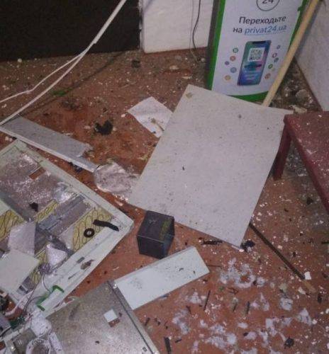На Черкащині невідомі підірвали банкомат ПриватБанку (фото)