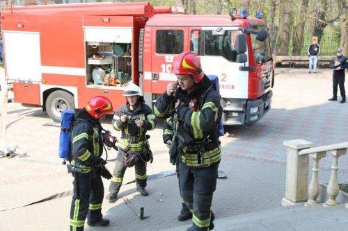 Рятувальники на Черкащині ліквідували “умовну” пожежу в найвищому православному храмі України (фото)