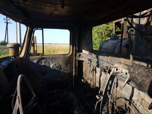 На Черкащині загорівся вантажний автомобіль (фото)