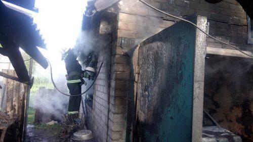Імовірно підпал: на Черкащині унаслідок пожежі в гаражі згорів автомобіль (фото)