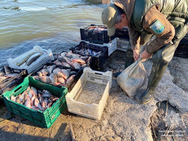 На Черкащині промисловий рибалка наловив риби на 200 тисяч гривень